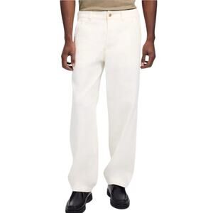 NWT Madewell Patch Pocket Jeans Summer Denim Button Fly Ecru Wash Mens Sz 38x31